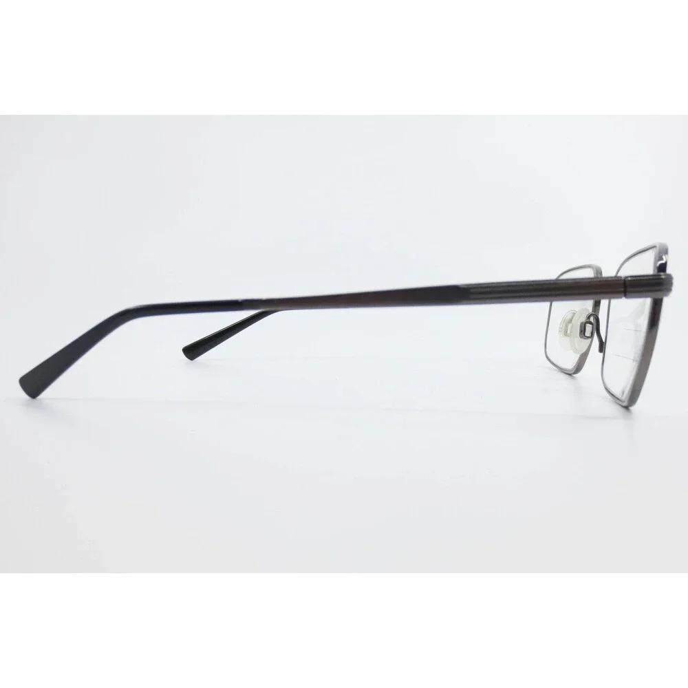 Flexon Collins 600 033 Eyeglasses Dark Gunmetal Titanium Rectangle Frames